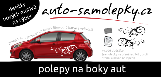 auto-samolepky - POLEPY NA BOKY AUT
